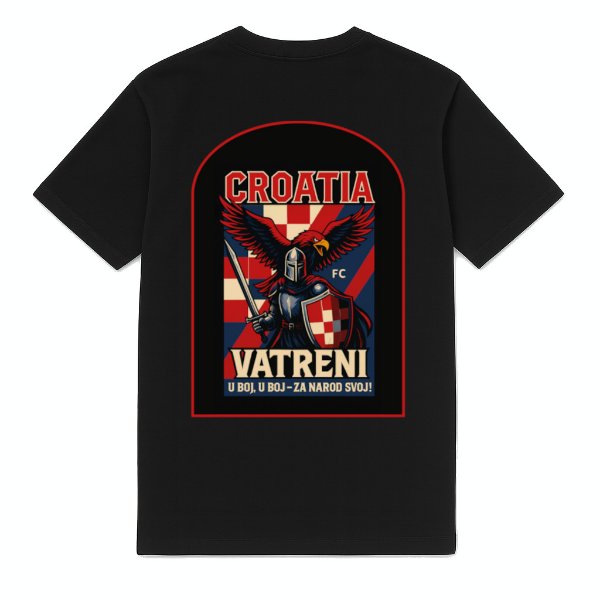 FC Eleven Croatia Vatreni T-Shirt - Black