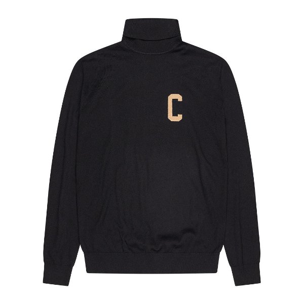 Johan Cruyff - Merino Wol C Coltrui Trui - Zwart