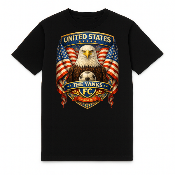 FC ELEVEN - Verenigde Staten The Yanks Heavy T-Shirt - Zwart