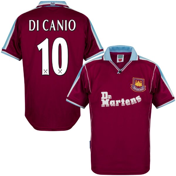 West Ham United Retro Voetbalshirt 2000-2001 + Di Canio 10