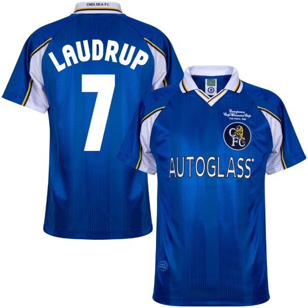 Chelsea Retro Voetbalshirt 1997-1999 + Laudrup 7